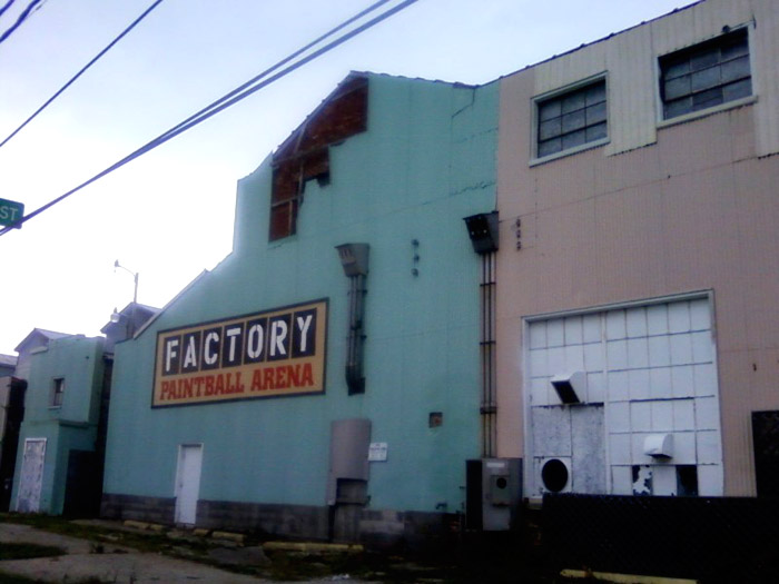Paintball factory.