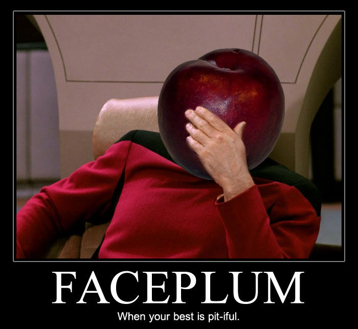 Captian Jean-Plum Picard | Faceplum. When your best is pi-tiful.