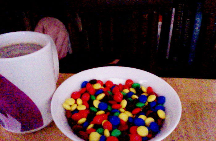 MnMs for breakfast