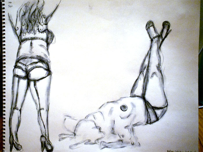 Dr Sketchy's Chicago - butt