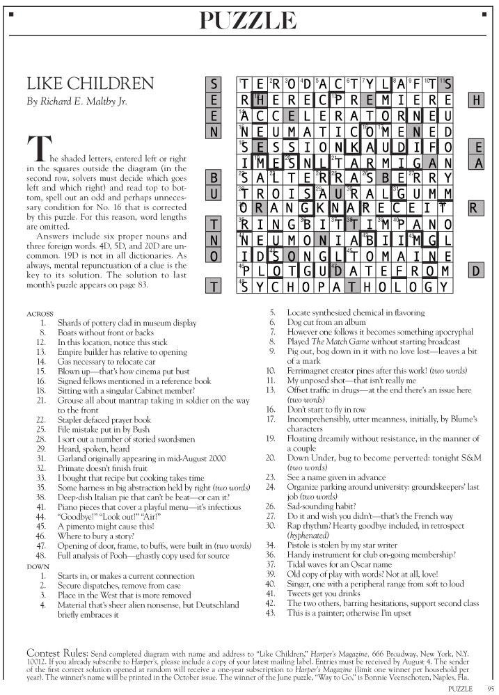 National Post Cryptic Crossword Forum: September 2010