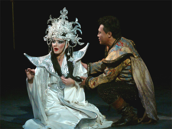 a photo from an operatic production of Puccini's Turandot | Tacky Harper's Cryptic Clues